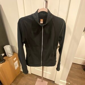 Excellent condition Lucy brand Athletic Reflective Black Track Jacket Small